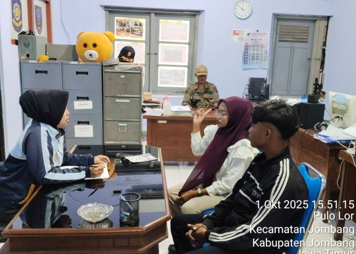 Sepasang Muda-Mudi Digaruk Satpol PP, Kepergok Bermesraan di Kawasan Alun-alun Jombang
