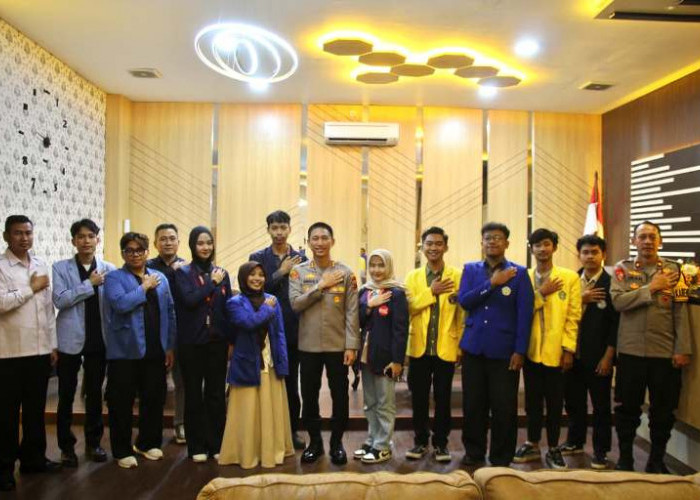 Kapolres Kediri Kota Terima Silaturahmi BEM Kediri Raya