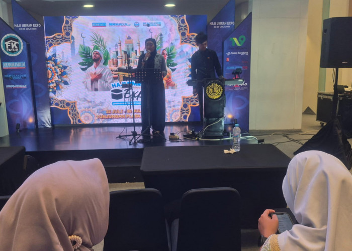 Sajikan Musik Religi Populer, Lugi Elekton Sukses Bius Pengunjung Memorandum Haji Umrah Expo 2026