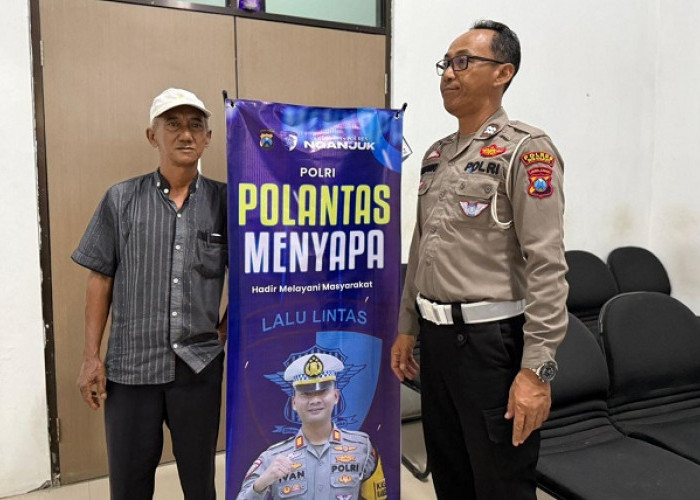 Satpas SIM Polres Nganjuk Gelar Polantas Menyapa Edukasi Tertib Berlalu Lintas