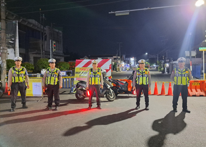 Satlantas Polres Kediri Kota Patroli Harkamtibmas dan Atur Lalu Lintas Antisipasi Balap Liar