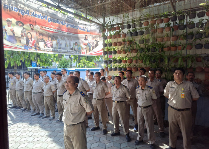Upacara Rutin di Kantor ATR/BPN Tulungagung, Pegawai Diingatkan Sejumlah Program Tahun Depan 