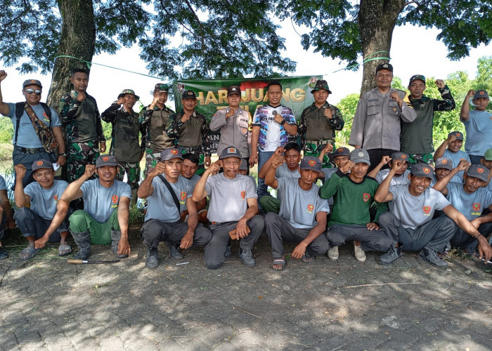 Peringati Hari Juang TNI AD, Polsek dan Koramil Purwosari Lakukan Upacara