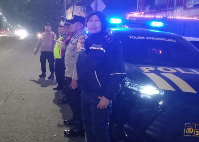 Polsek Karangpilang Gelar Patroli Kota Presisi Strong Point Bluelight, Antisipasi Gangguan Kamtibmas