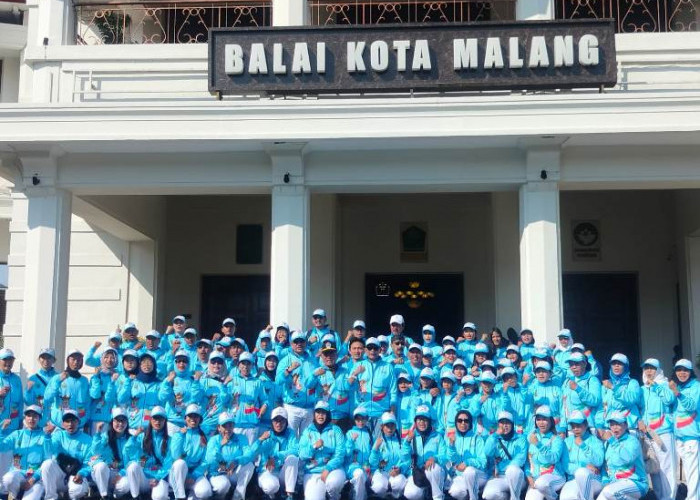 Wali Kota Wahyu Hidayat Berangkatkan Kontingen KORMI Kota Malang ke Fornas VIII 2025 NTB