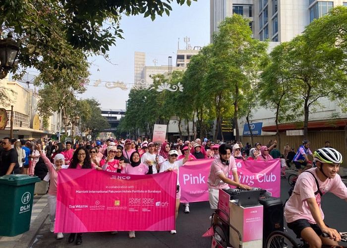 Sheraton Surabaya Gelar Akhir Pekan Merah Muda, Ajak 800 Peserta Dukung Kepedulian Kanker Payudara