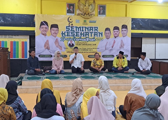 Seminar Kesehatan Ramadan Golkar Surabaya Diserbu Peserta, Edukasi Pola Hidup Sehat saat Puasa