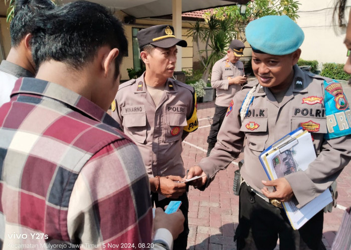 Tingkatkan Disiplin, Polsek Mulyorejo Gelar Apel Pagi Rutin