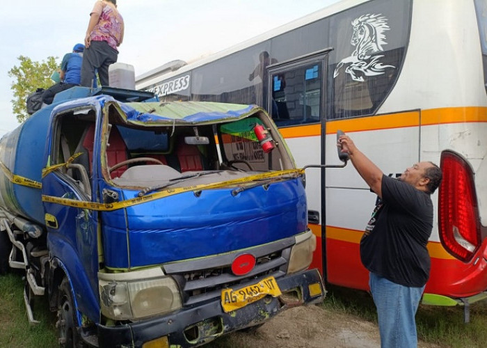 Satlantas Polres Tulungagung Dalami Laka Lantas Janggal, Truk Berisi 6 Ribu Liter Solar Tanpa Sopir