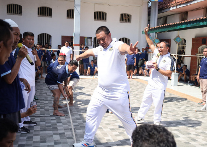 Semarak HBP Ke-62, Lapas Mojokerto Gelar Lomba Tarik Tambang, Pererat Silaturahmi Petugas dan Warga Binaan
