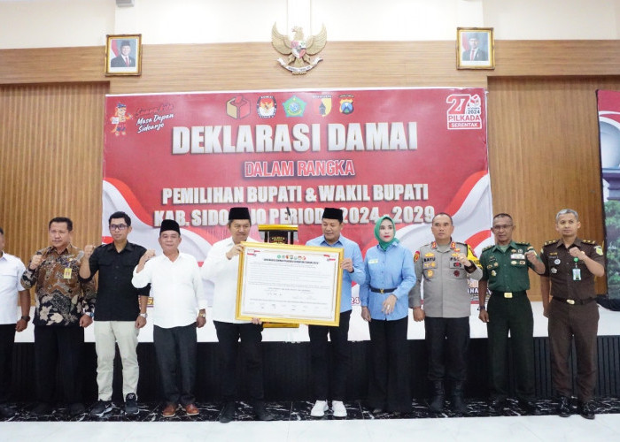 Polresta Sidoarjo Gelar Deklarasi Pilkada Damai