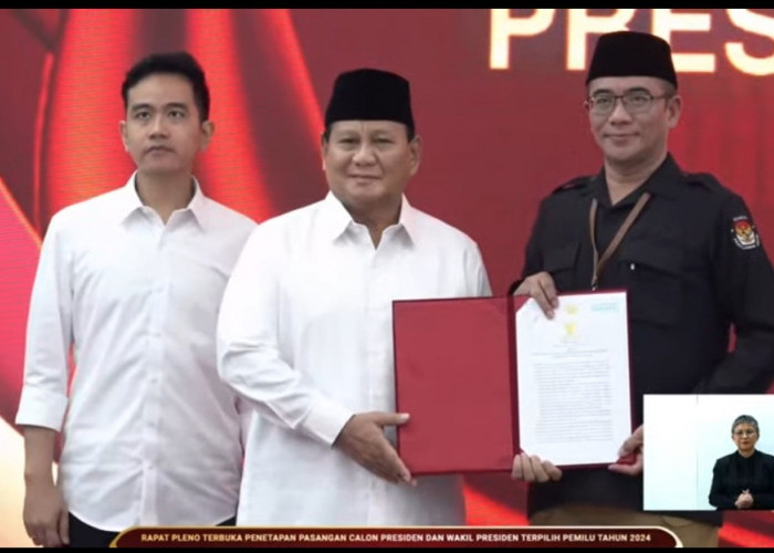 Sah! KPU Tetapkan Prabowo-Gibran jadi Presiden-Wapres Terpilih 2024-2029