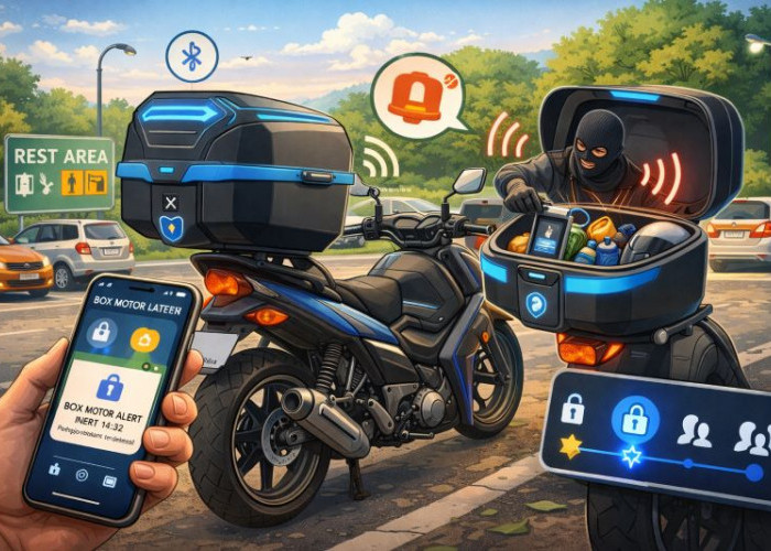 Review Box Motor Smart-Lock Bluetooth 2026: Tanpa Kunci Fisik, Solusi Aman Saat Mudik dan Parkir di Rest Area