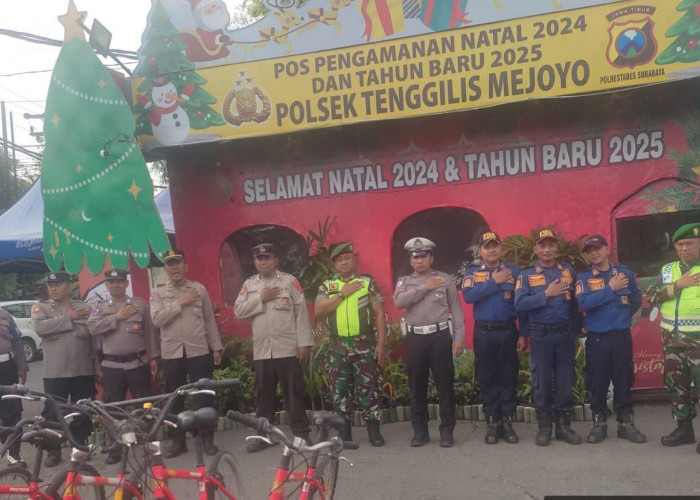 Polsek Tenggilis Mejoyo Sukses Kawal Natal dan Tahun Baru 2024-2025