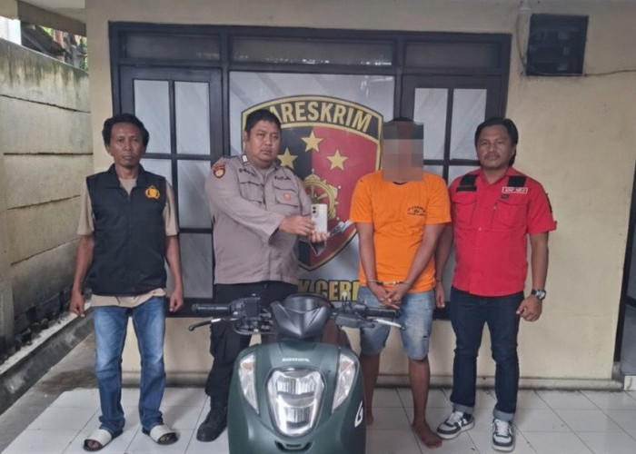 Kurang dari Satu Jam, Polsek Cerme Polres Gresik Tangkap Pelaku Curanmor