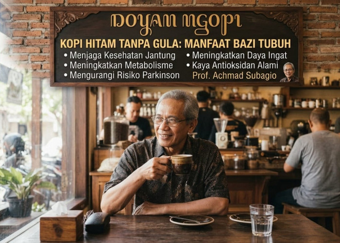 Doyan Ngopi, Prof Achmad Subagio Sarankan Minum Kopi Hitam Tanpa Gula untuk Kesehatan Jangka Panjang