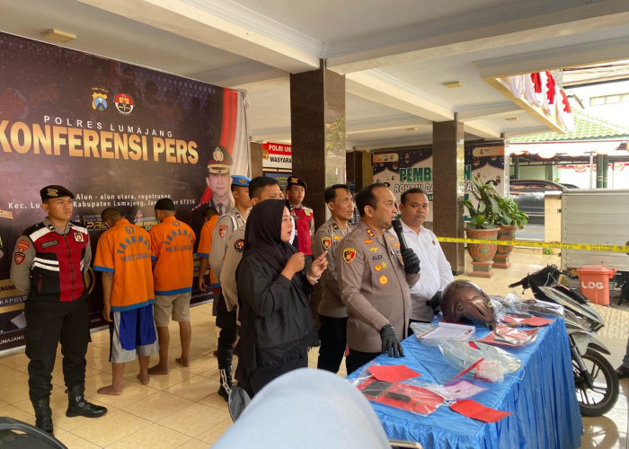 Polres Lumajang Amankan Pelaku Curanmor, Kedapatan Bawa Sajam saat Dikejar Polisi