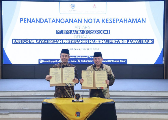 Sinergi Strategis Bank UMKM Jatim dan BPN Jatim Perkuat Akses Modal bagi Penerima Sertipikat Tanah