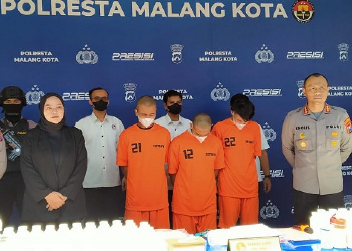 Polresta Malang Kota Bongkar Jaringan Narkotika, Kurir Diupah Rp 2 Juta 