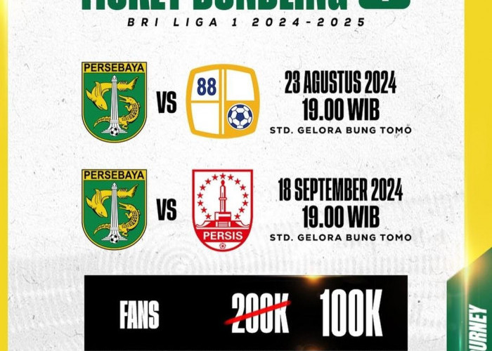 Beri Harga Murah, Persebaya Buka Tiket Bundling 1