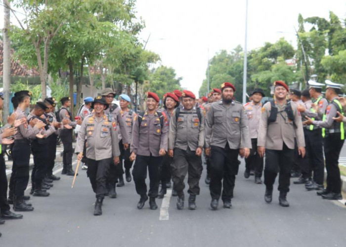 Pembaretan Satreskrim dan Satresnarkoba Polres Bojonegoro, 133 Personel Tempuh Long March 30 Kilometer