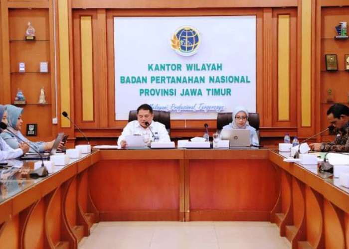 Kakanwil BPN Jatim dan Kemensetneg Bahas Tindak Lanjut Aduan Pertanahan Secara Komprehensif