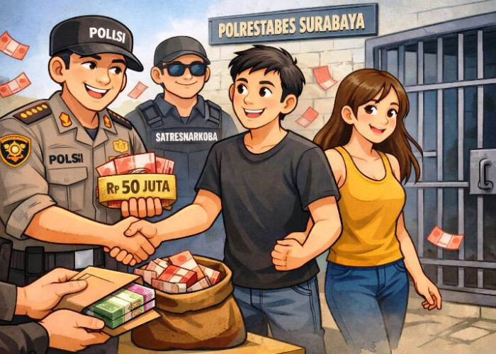 Satresnarkoba Polrestabes Surabaya Diduga Lepas Dua Budak Narkoba dengan Bandrol Rp 50 Juta