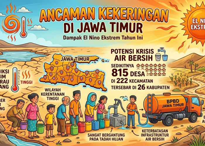 815 Desa di Jatim Terancam Kekeringan, BPBD Siapkan Distribusi Air Bersih