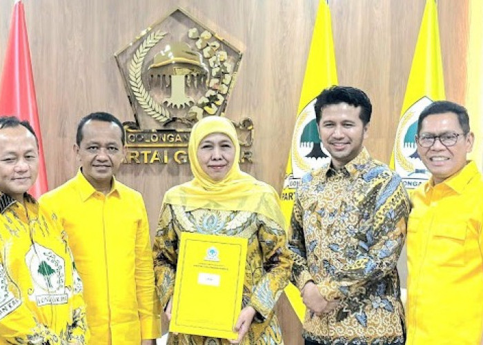 Golkar Serahkan Formulir B1 KWK ke Khofifah-Emil, Berkah Meraih Kemenangan Pilgub Jatim