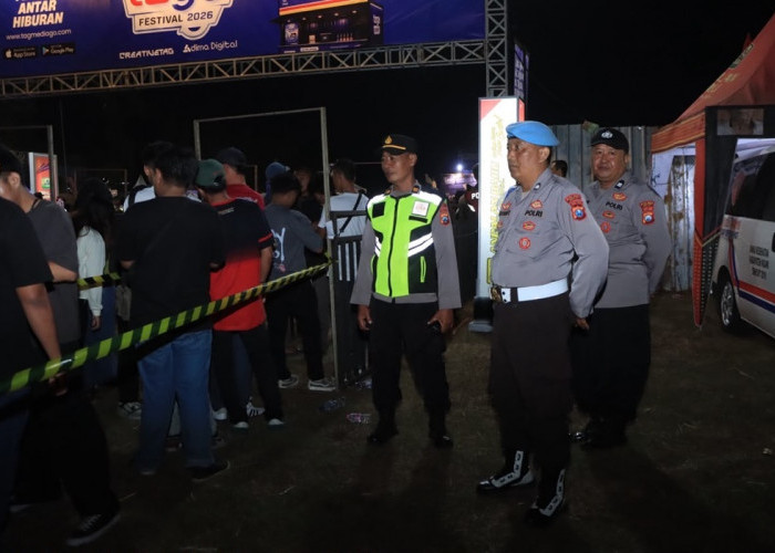 Polres Ngawi Amankan Konser NDX A.K.A, Tago Festival 2026 Berjalan Kondusif