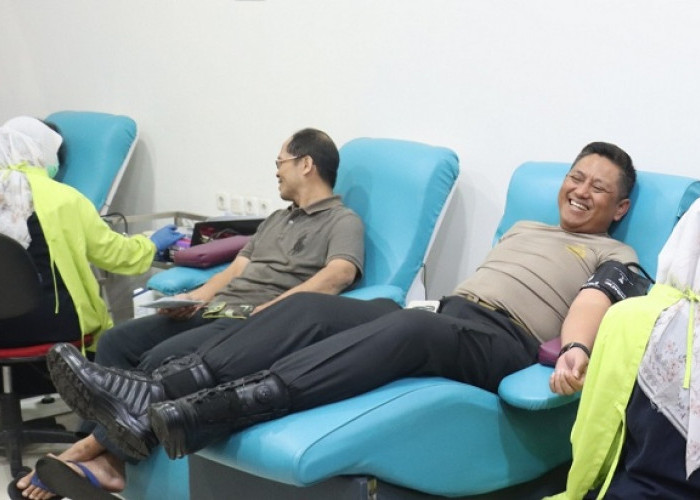 50 Personel Polresta Malang Kota Donorkan Darah untuk Kemanusiaan