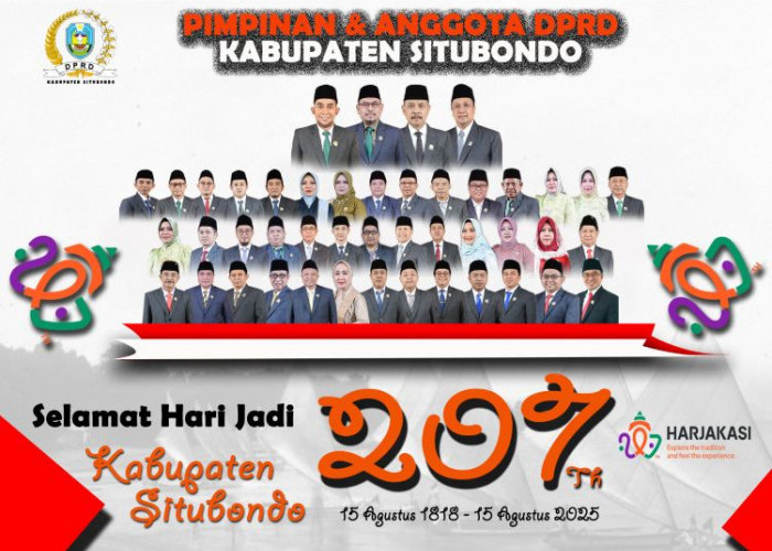 DPRD Kabupaten Situbondo Mengucapkan Selamat Harjakasi Ke-207 dan HUT Ke-80 Kemerdekaan RI
