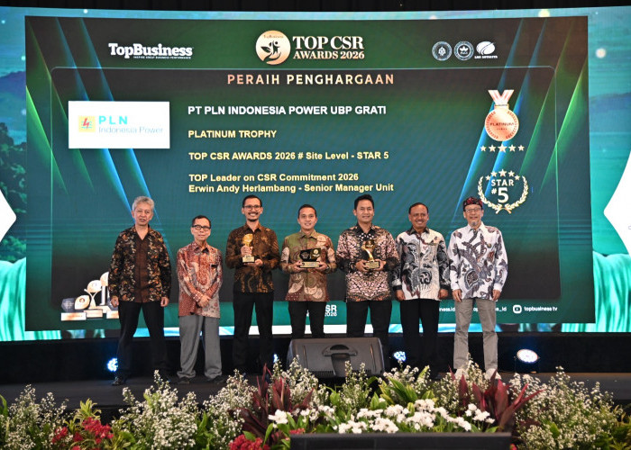 Dari Grati untuk Negeri, PLN Indonesia Power Torehkan Prestasi Gemilang di TOP CSR Awards 2026