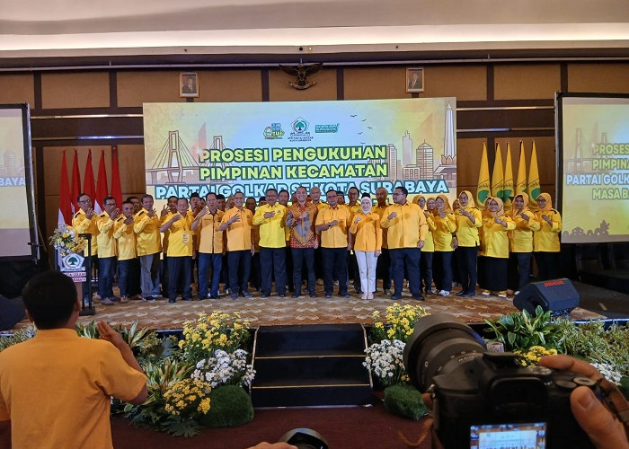 Golkar Surabaya Targetkan 10 Kursi, Siapkan Strategi Hadapi Pemekaran Dapil