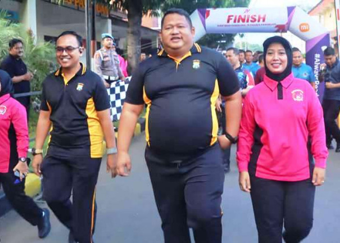 Polres Pasuruan Gelar Olahraga Bersama Sambut Hari Bhayangkara Ke-79