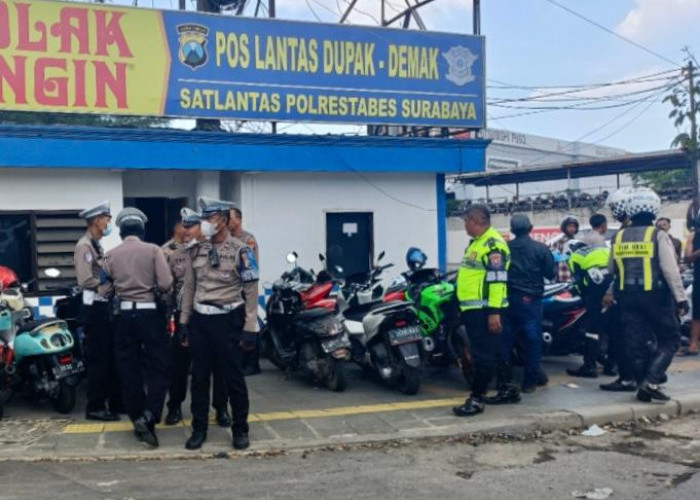 Operasi Cipta Kondisi, Satlantas Polrestabes Surabaya Tilang 170 Sepeda Motor