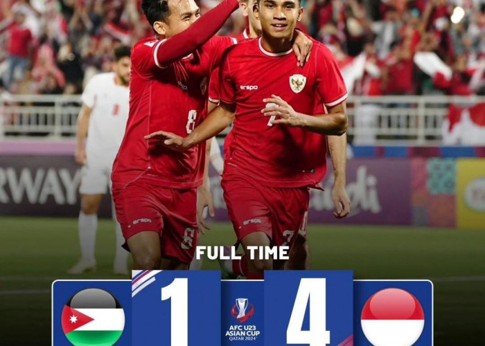 Piala Asia U-23 2024: Menang 4-1 atas Yordania, Indonesia Lolos 8 Besar