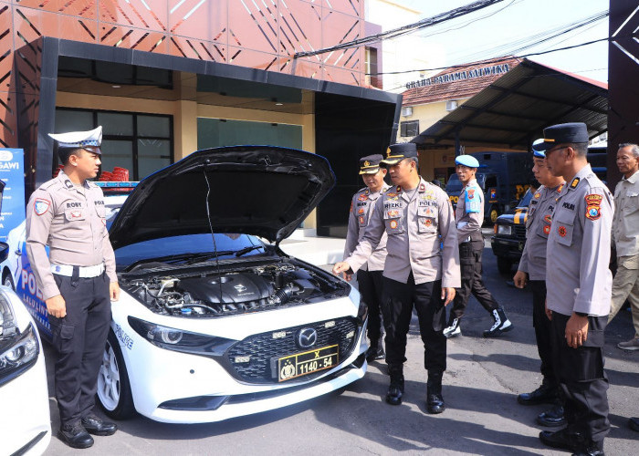 Dukung Operasi Ketupat Semeru 2026, Polres Ngawi Cek Kendaraan Dinas