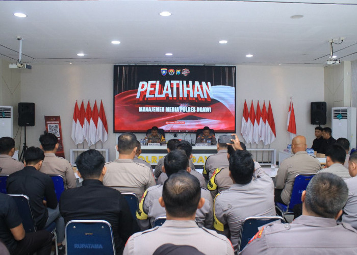 Polres Ngawi Tingkatkan Kompetensi Anggota Lewat Pelatihan Manajemen Media