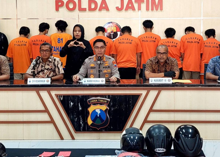 Jatanras Polda Jatim Tangkap 12 Bandit Curanmor dalam Dua Pekan
