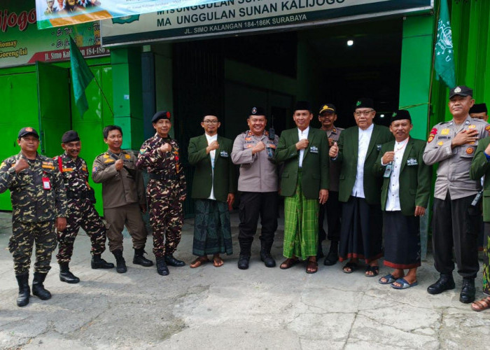 Polsek Sukomanunggal Lakukan Pengamanan Harlah Ke-102 dan Pelantikan MWC NU