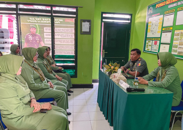 Dandim Jember Kunker ke Koramil Panti, Kampanyekan Netralitas TNI Pada Pemilu 2024