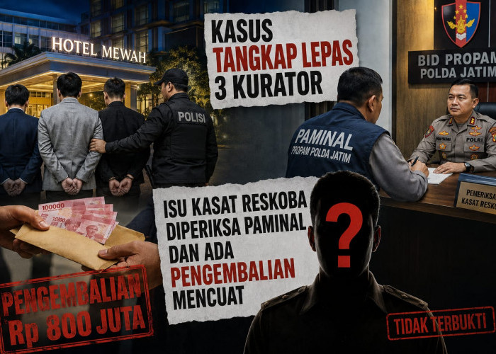 Kasus Tangkap Lepas 3 Kurator, Dugaan Isu Kasat Reskoba Diperiksa Paminal dan Ada Pengembalian Mencuat