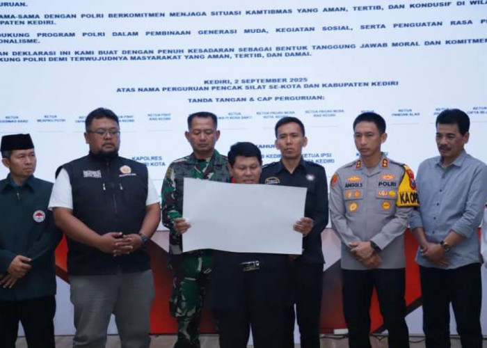 Kapolres Kediri Kota Gelar Silaturahmi Kamtibmas Bersama Forkopimda dan Perguruan Pencak Silat