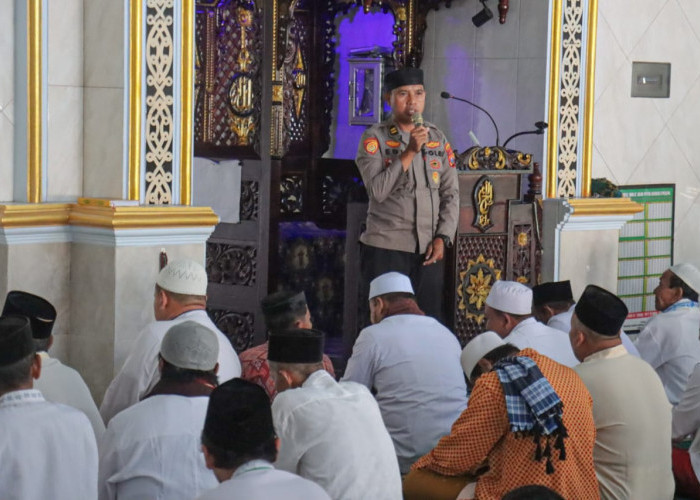 Rutin Safari Jumat, Polres Lumajang Sampaikan Imbauan Kamtibmas dari Masjid ke Masjid