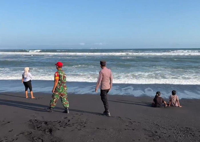 Kolaborasi Tiga Pilar Desa Selok Awar Awar Monitoring Objek Wisata Pantai Watu Pecak