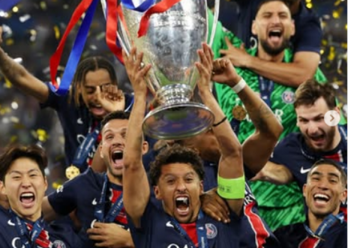 PSG Juara Liga Champions dengan Margin Kemenangan Terbesar sejak 1956
