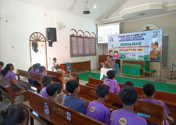 Cegah Narkoba dan Bullying Sejak Dini, Polres Ngawi Gandeng Gereja dalam Edukasi Kamtibmas 