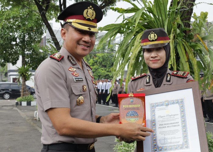 Polsek Mulyorejo Raih Penghargaan Pos Pam Terinovatif di Operasi Ketupat Semeru 2026