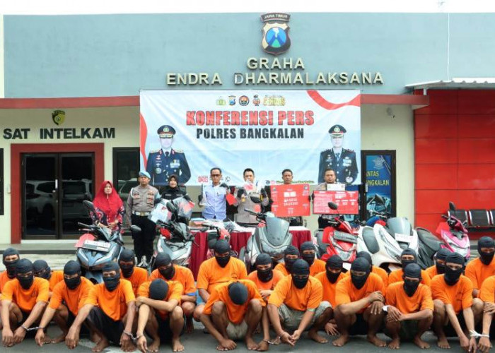 Prestasi Awal Tahun, Polres Bangkalan Ungkap 79 Kasus Tindak Kejahatan dan Laka Lantas